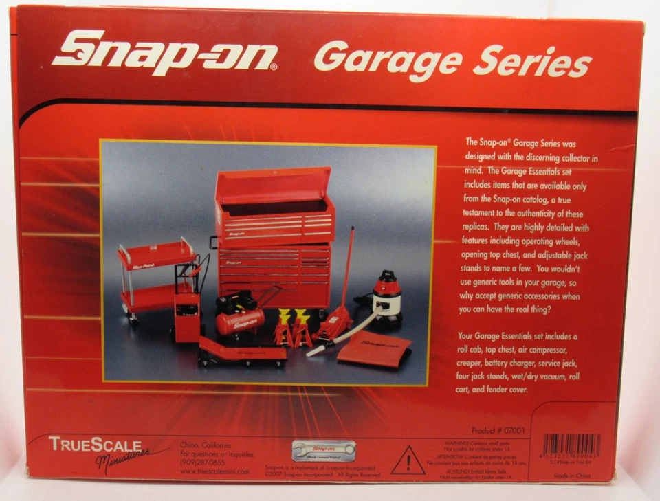 Snap On Tools 1:18 Garage Series Essentials Tool Kit Model Toy True Scale - Image 2 of 2