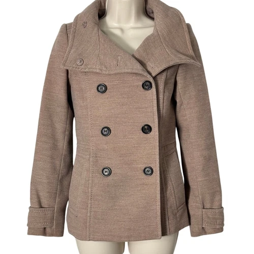 VETEMENTS Pavone H&M donna doppiopetto collo ad imbuto marrone taglia 2