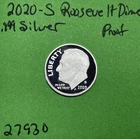 2020 S Roosevelt Dime 10c Gem DCam Proof 99.9% Silver