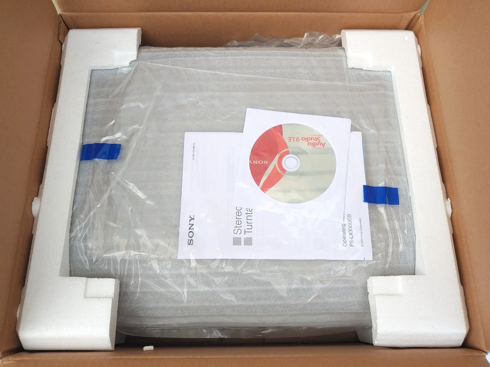 Sony PS-LX300USB Black USB Stereo Turntable w/ Audio Studio 9LE New in Box - Image 4 of 4