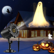 Halloween Projector Lights Outdoor,3D Dynamic Ghost Decorations Light,2026 Upgra