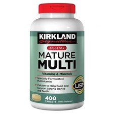 KIRKLAND Signature Adult 50+ Multi Vitamins & Minerals, 400 Tablets 1 bottle