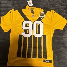 Nike Pittsburgh Steelers T.J. Watt Gold Alternate 1933 Throwback Jersey Youth XL