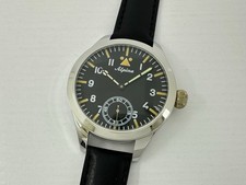 Alpina Laco Aviator Luftwaffe Pilots WWII Vintage Swiss Men's Watch EXCELLENT