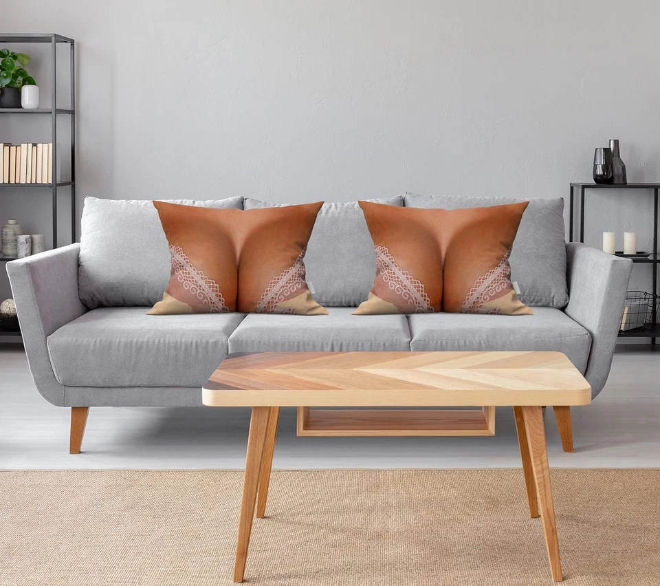 Fundas de almohada decorativas tetas grandes 20X26 decoración funda de almohada cala Foto 3 de 4