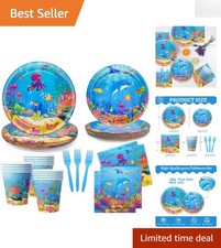 Complete Sea Animal Party Package - 120 High-Quality Eco-Friendly Decorations