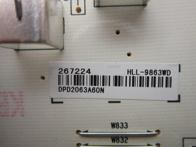 Hisense 75R6E3, 75H6570G Power Supply Board 267224 (RSAG7.820.9863