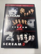 Scream 1-3 Triple Feature DVD Set Horror Slasher Collection