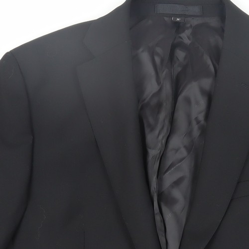 Chaqueta de traje largo Marks and Spencer 38 negra para hombre - Imagen 10 de 12