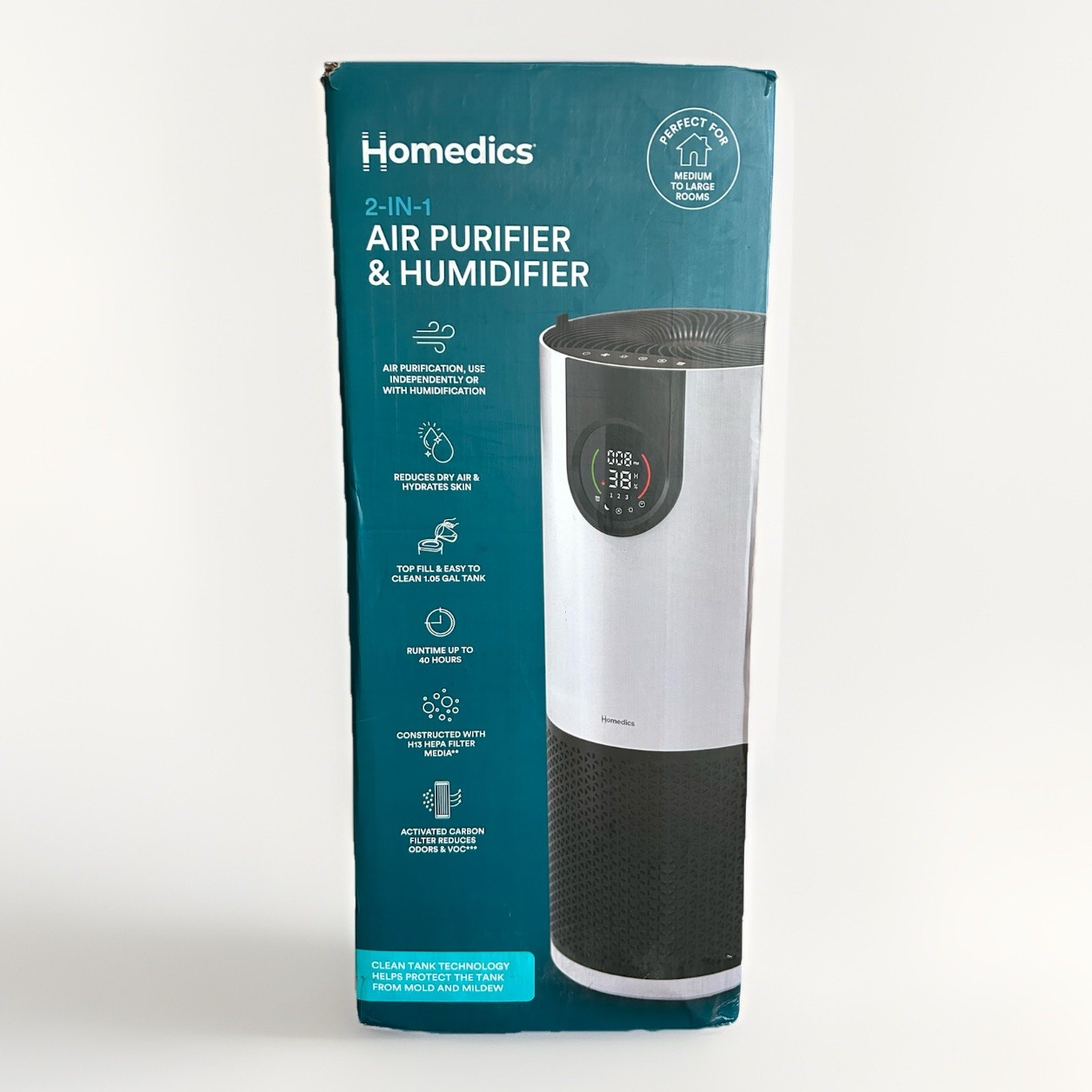 For Large Rooms Hepa Air Cleaner, F