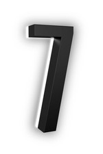 5 Inch House Numbers, ABS-Polymer, Premium Quality, Backlit LED 5000K Illumin...