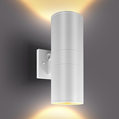 Dusk to Dawn LED Outdoor Wall Light, 12'', Dimmable, IP65, 3CCT