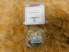 US Souvenir Thomas Jefferson $2 Banknote COA Capsule 50mm Proof Medal