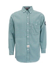 FR Shirt Flame Resistant NFPA2112/CAT2 6.5oz Lightweight Plaid Fire Retardant