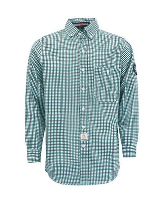 FR Shirt Flame Resistant NFPA2112/CAT2 6.5oz Lightweight Plaid Fire Retardant