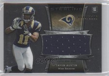 2013 Bowman Sterling Jumbo Rookie Relic 818/1206 Tavon Austin #BSJRR-TA 0o9