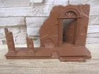 Vtg 1950's Marx Battle of Blue & Gray Playset Destroyed Mansion Ruins Building
