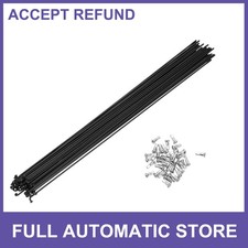 Bike Bicycle Spokes 14G 290 MM Mountain Bike Spokes steel Black 36 Pcs