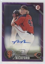 2016 Bowman Retail Prospect Auto Purple 186/250 Phil Bickford #PA-PB Auto 0b0