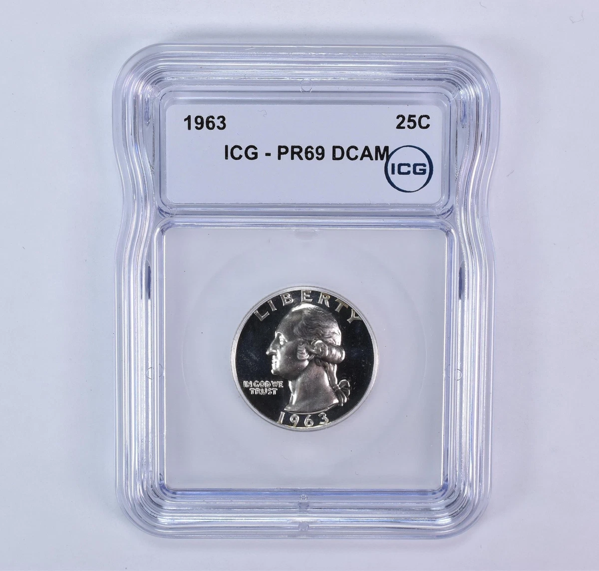 Proof PR 69 Graded 1963 Washington Quarters (1932-1998) for sale