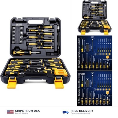 Magnetic Screwdriver Set with Case, Professional Screwdriver Set Kit with Slo...