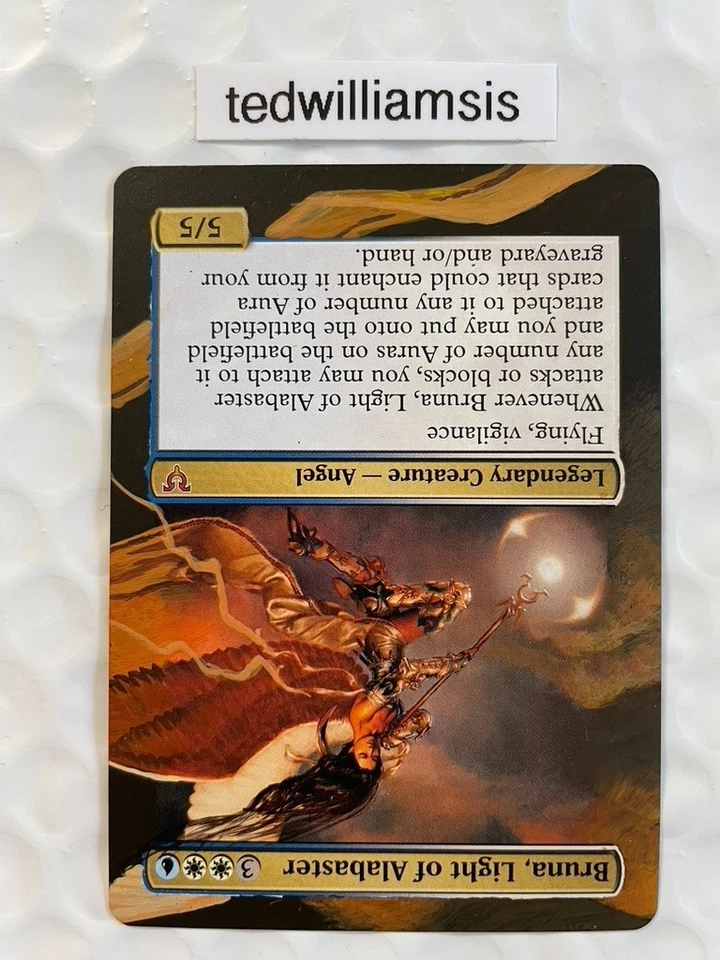 Bruna, Light of Alabaster MtG Avacyn Restored Altered Art Extended & Borderless - Image 4 of 4