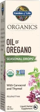 Garden of Life Organics Oil of Oregano Seasonal Drops 1Fl Oz (30 Ml) Liquid, Con