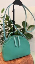 Radley London handbag /Shoulder/cross Body messenger Bag green/blue Leather vgc 