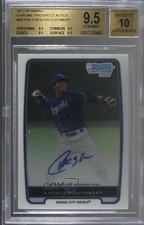 2012 Bowman Chrome Prospects Cheslor Cuthbert #BCP58 BGS 9.5 GEM MINT Auto 0l2
