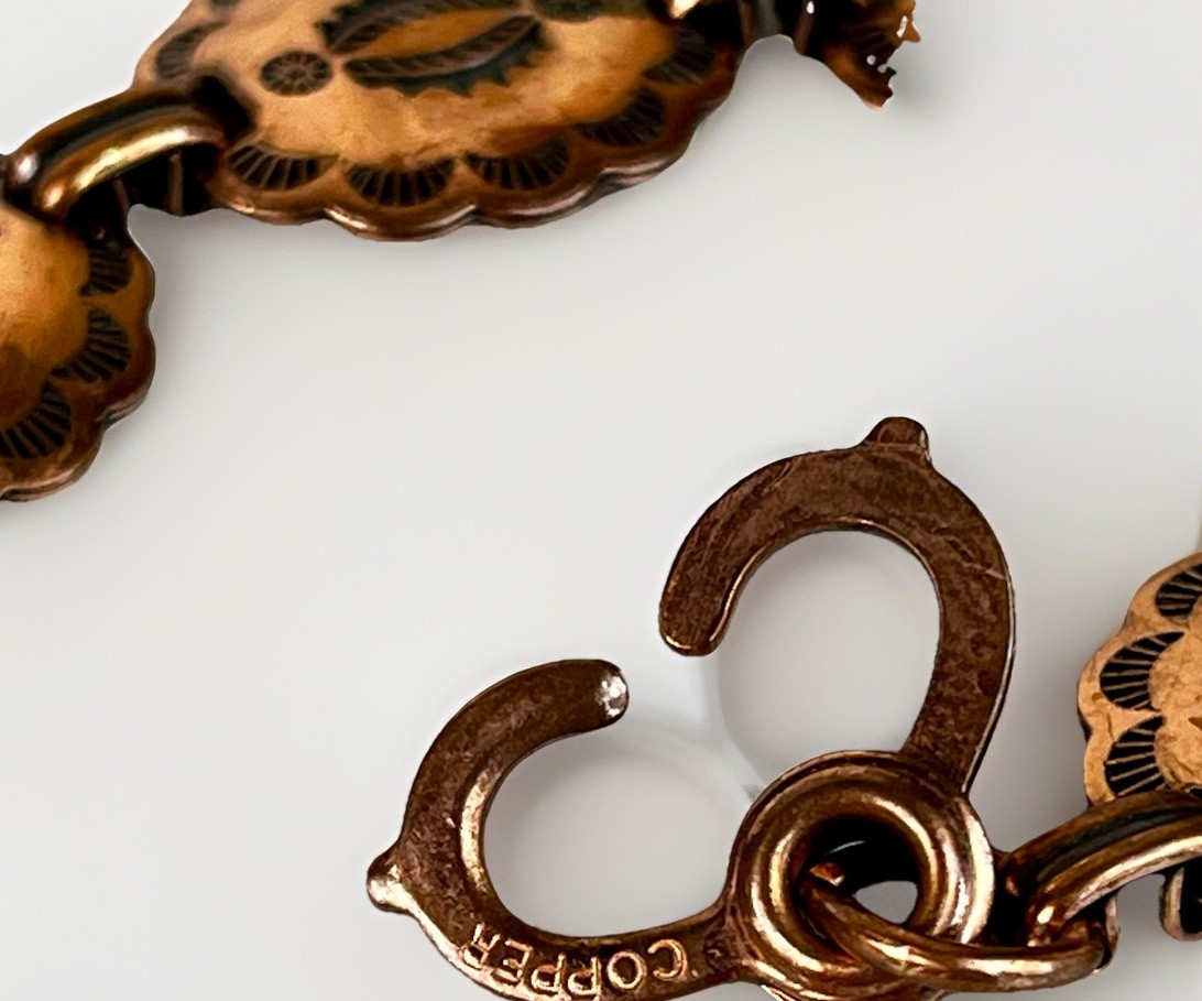 VTG Solid Copper Southwestern Native American Con… - image 9