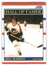 Bill Barber 1990-91 Score American HOCKEY #356 Philadelphia Flyers