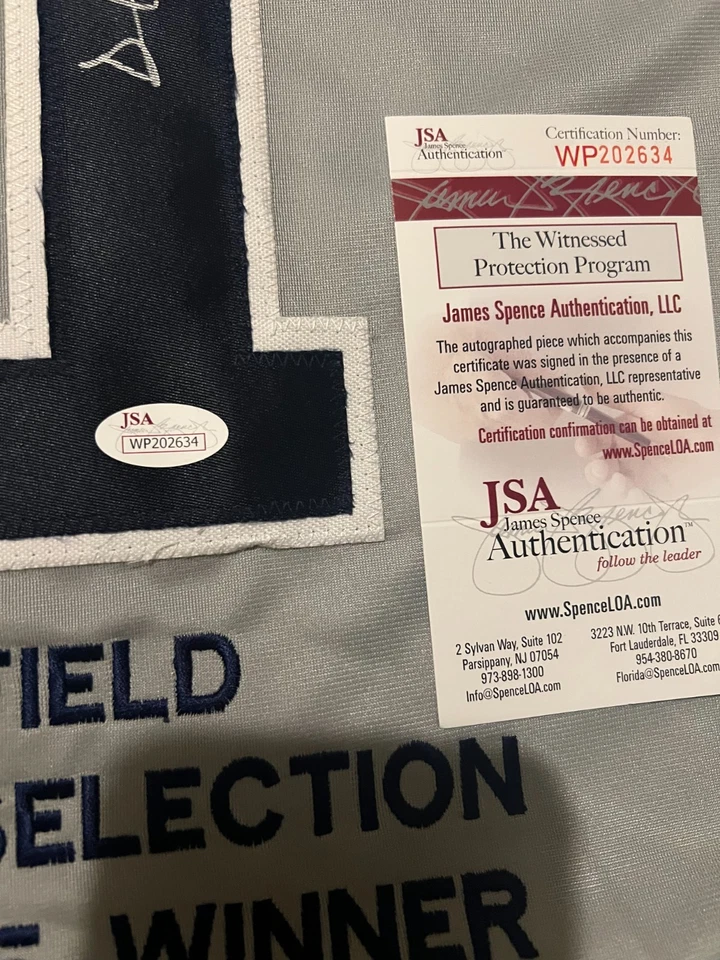 Dave Winfield Signed New York Yankees Career Highlight Stat Jersey (JSA COA)  - Image 4 of 4