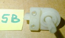 White Pick-up Guide 1/32nd Small 1/8" shaft Slot Car Vintage Original Used 5B