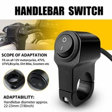 Motorcycle Handlebar Ourbest 12V Dirt Bike Light Switch - Fits 7/8" Handlebars K