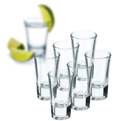 KADAX Schnapsgläser, Shotgläser, Stamper für Wodka, 25 ml