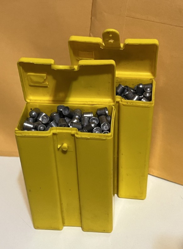 5mm Cylindrical SHERIDAN .20 PELLETS Classic Yellow Tombstone Box 500 CLEAN/FULL