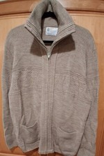VTG LONDON FOG  KNIT RIBBED VIRGIN ACRYLIC MENS CARDIGAN SWEATER SZ  L  V