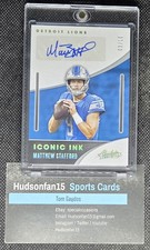 Matthew Stafford 2020 Panini Absolute Iconic Ink #II-MS Autograph 3/10 Detroit