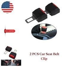 2 PCS Car Seat Belt Clip Extender Safety Seatbelt Lock Buckle Plug Thick Insert