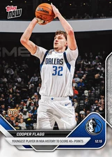 Cooper Flagg - 2025-26 NBA Topps NOW - Card 86 - Presale