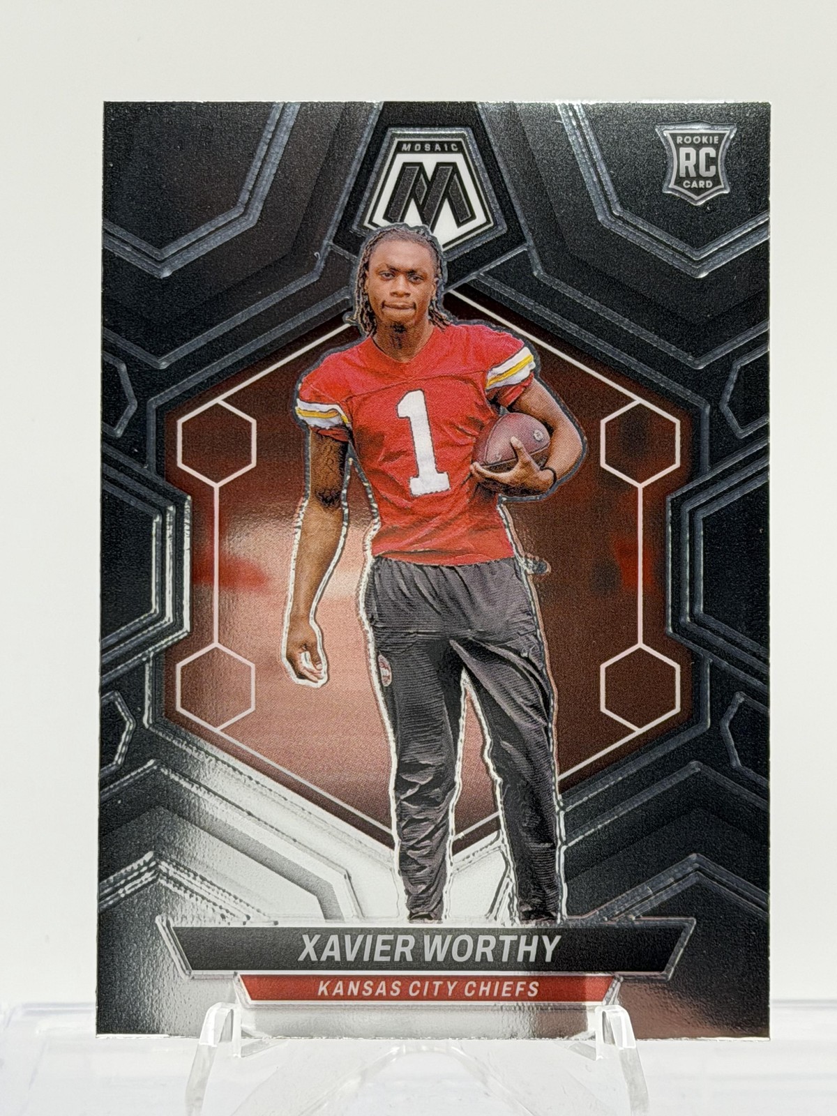 Xavier Worthy 2024 Panini Mosaic #328 RC Kansas City Chiefs