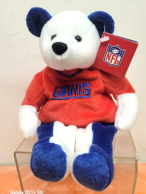 RARE SALVINO'S NFL TEAM BAMMERS NY GIANTS 2001 BEANIE BEAR