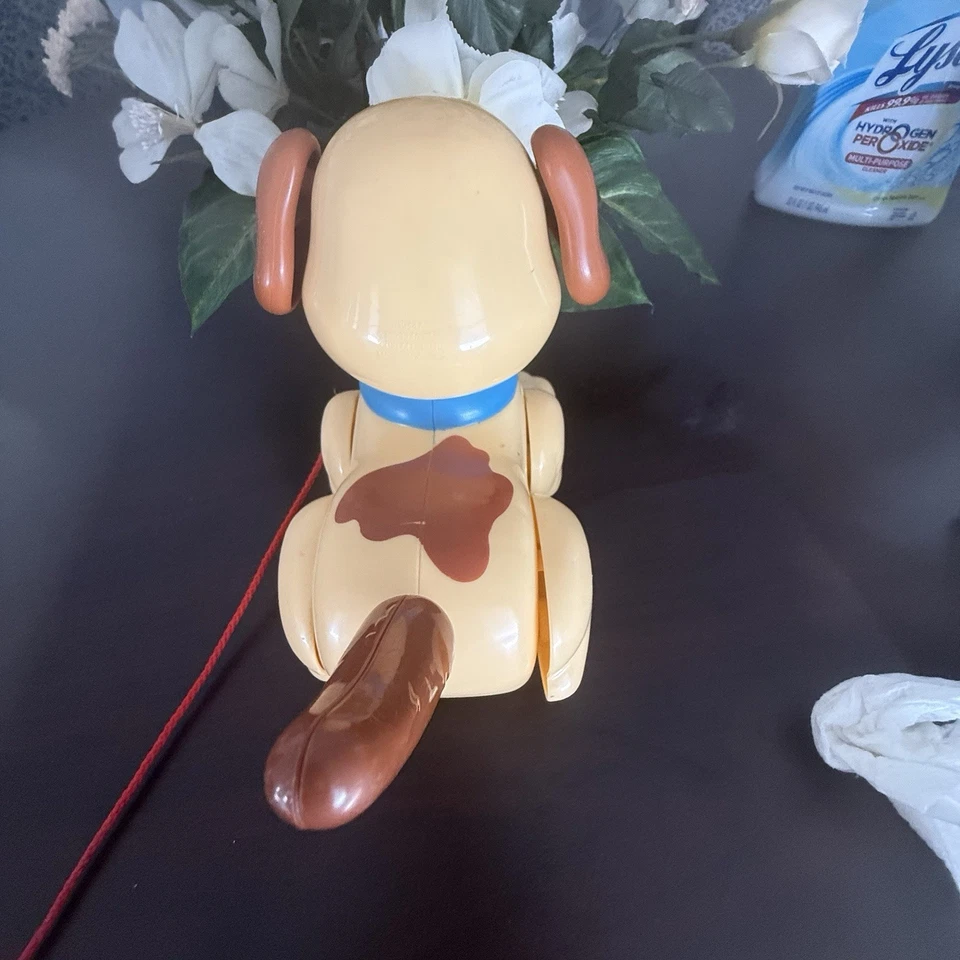 Fisher-Price 硬塑料拉小狗绳狗玩具 2005 年。 — 第 3/4 张图片