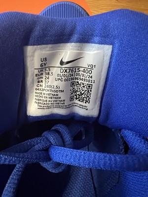 Nike Star Runner 4 Unisex Kids Sneakers Blue/White/Black US Size 6Y.  DX7615-400