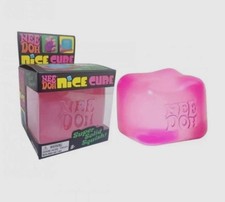 NEW Nee Doh Nice Cube - Super Solid Squish! (Pink)