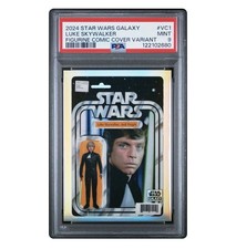 2024 Topps Chrome Star Wars Galaxy Luke Skywalker Figurine Comic Variant PSA 9