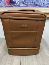 Igloo Luxe Dual Compartment Cooler Backpack-Cognac Leakproof 20 Cans MaxCold New