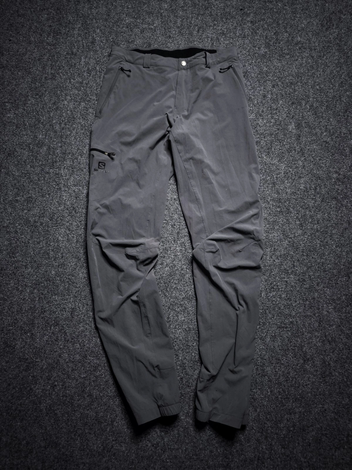 Men's Salomon Hiking Lightweight Gray Pants Size UK/US 36