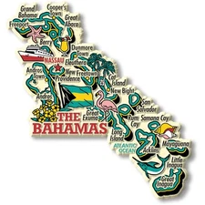 The Bahamas Jumbo Country Magnet by Classic Magnets