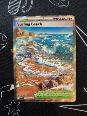 Surfing Beach 114/086 Pokemon TCG Chaos Rising Ultra Rare Trainer Englisch